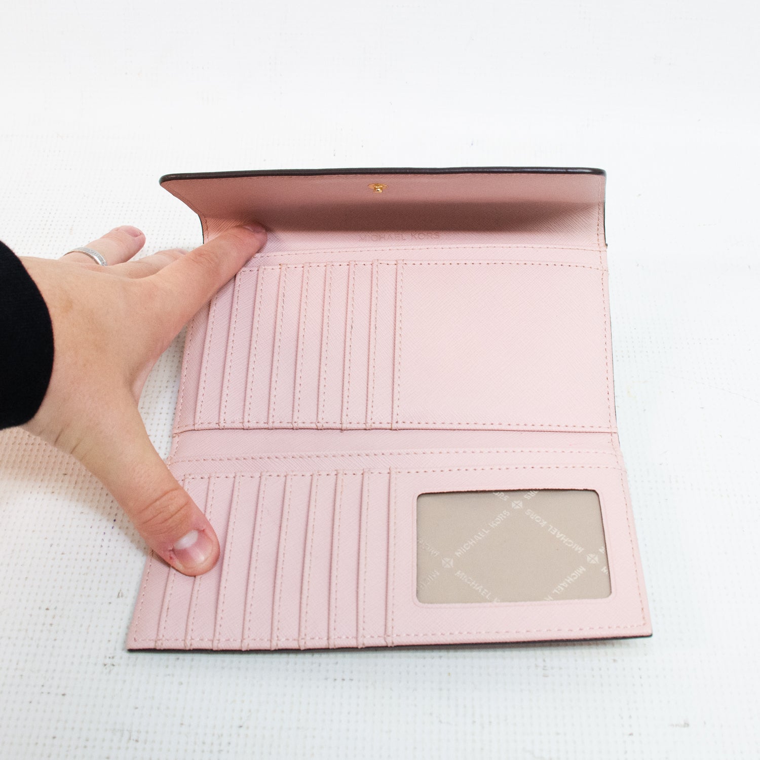 Michael Kors Jet Set Pink Tri-Fold Wallet