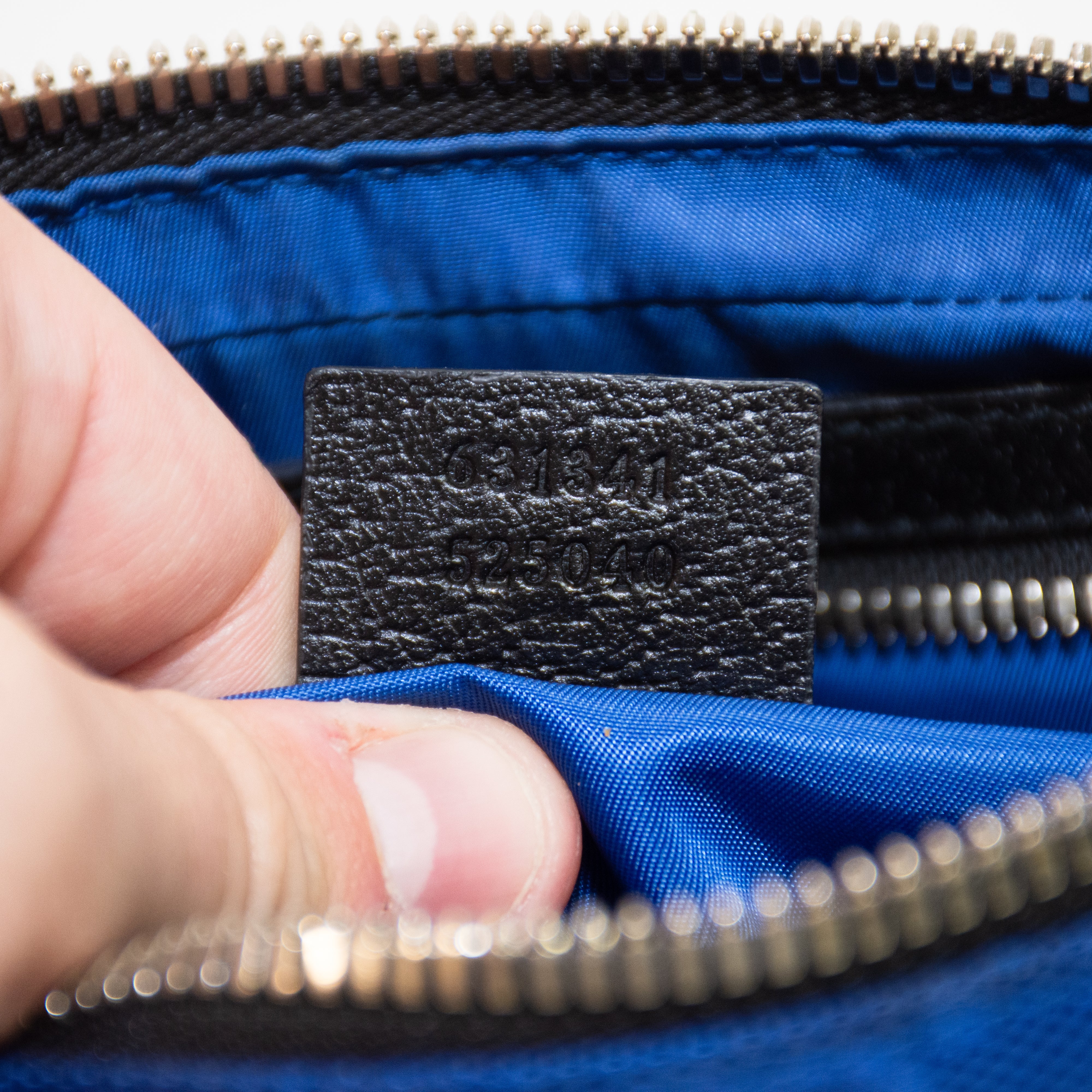 Gucci Blue & Black Belt Bag - 631341
