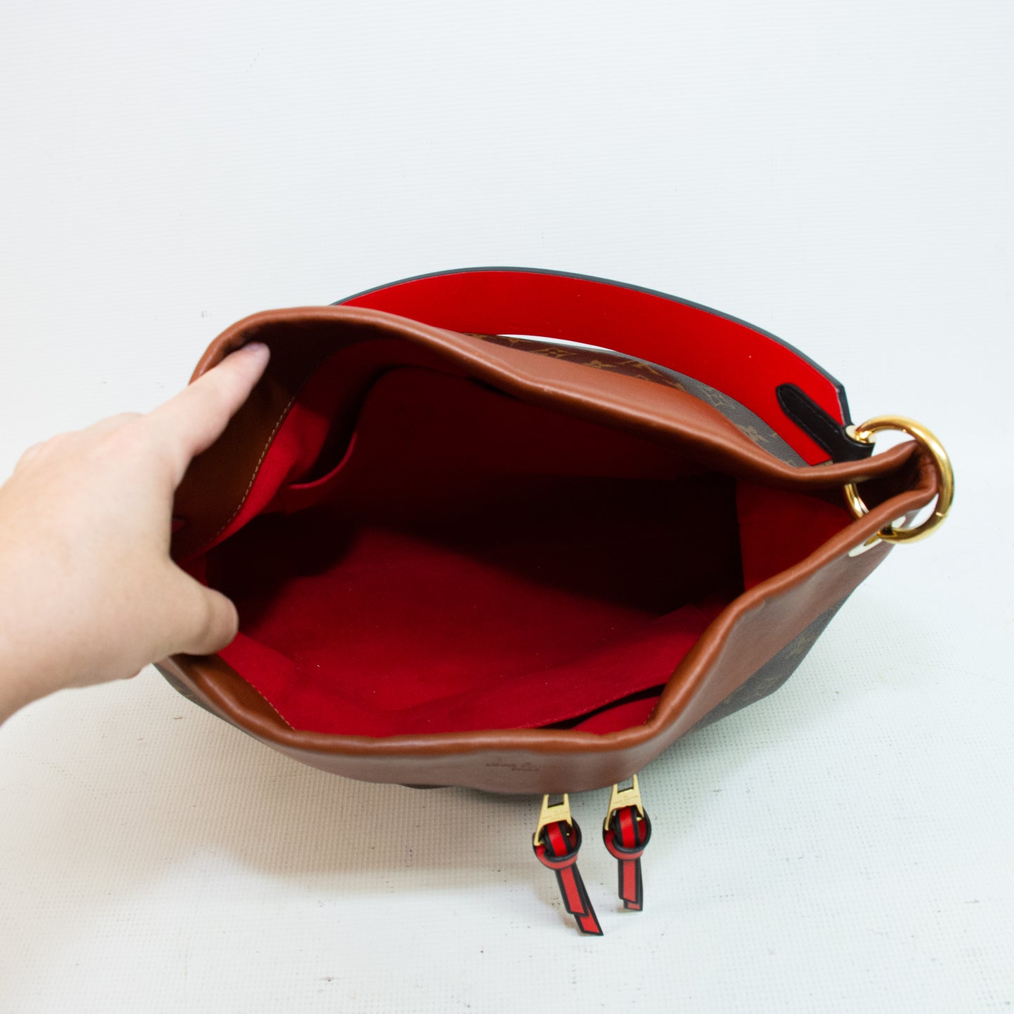 Louis Vuitton Brown Monogram Hobo Bag - M43155