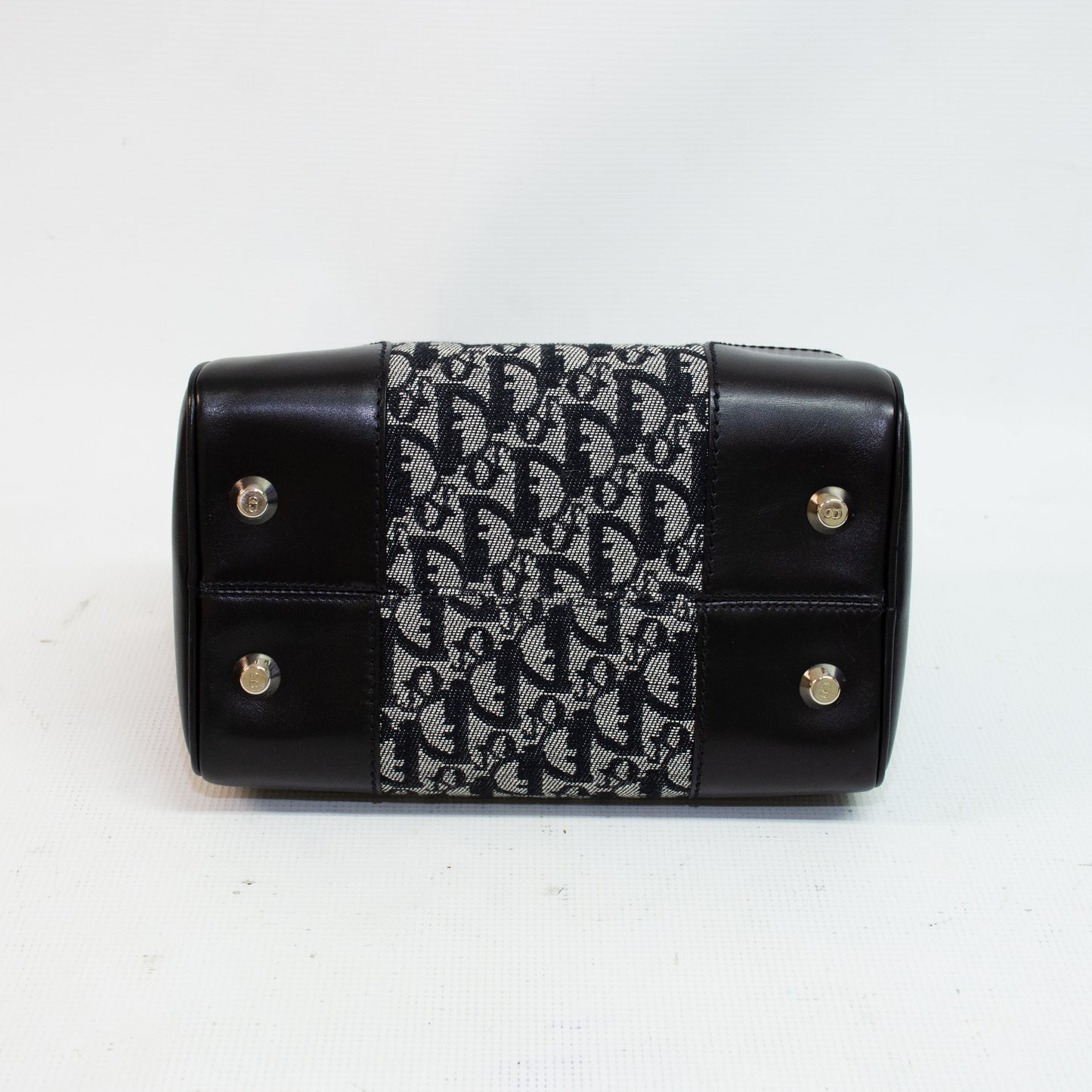 Christian Dior Vintage Trotter Boston Bag - Black / Grey