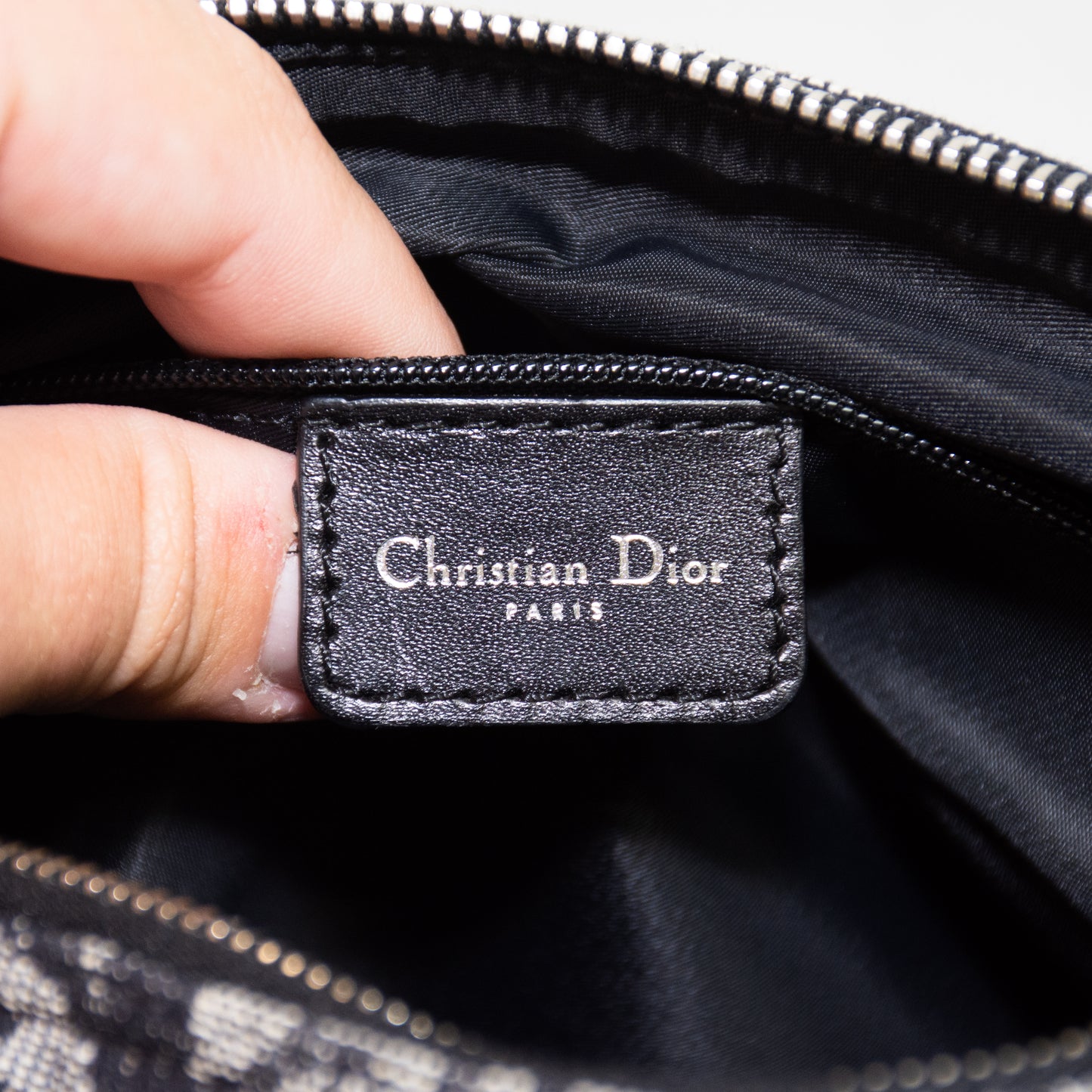 Christian Dior Vintage Trotter Boston Bag - Black / Grey