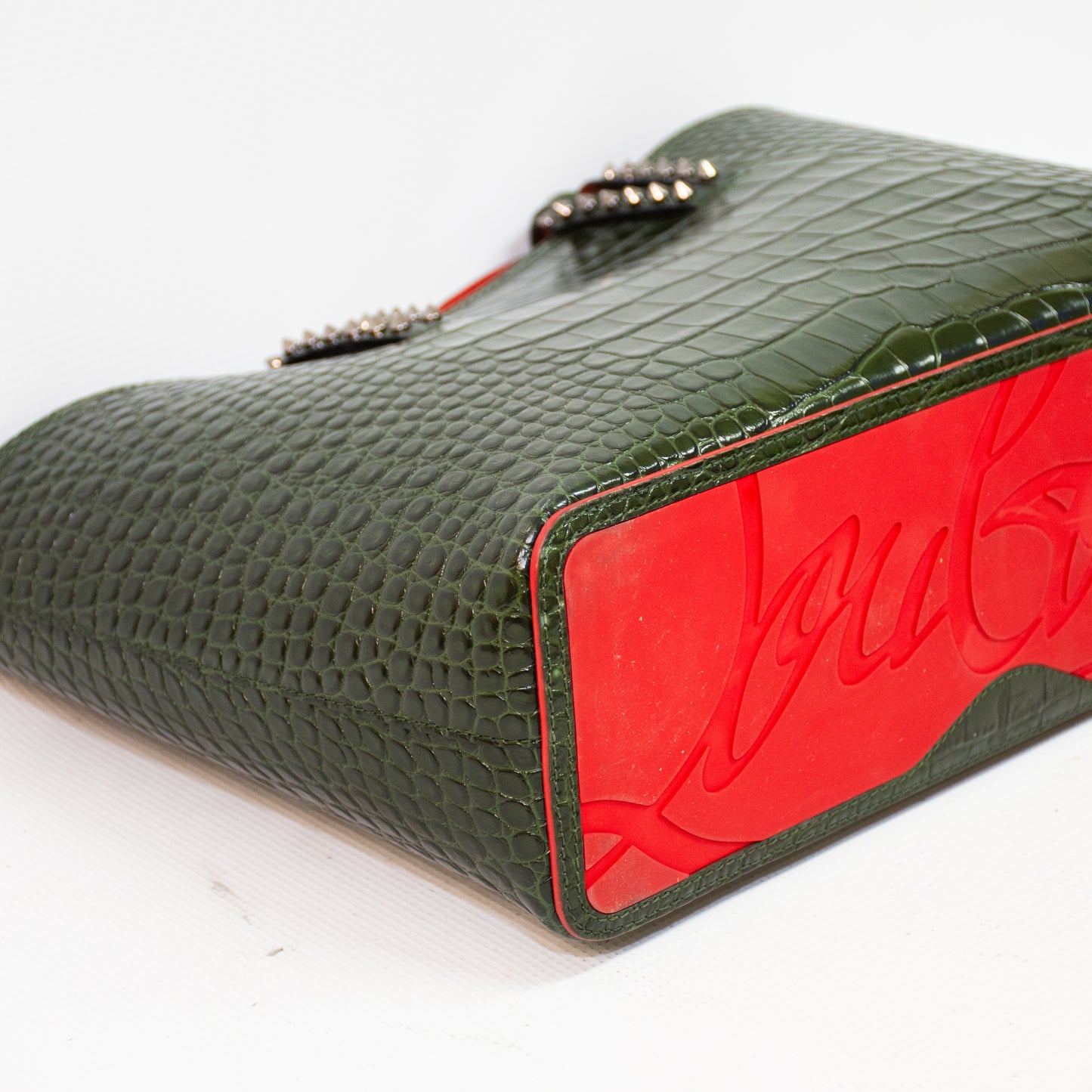 Christian Louboutin Cabata Calf Ali Forest Night Handbag