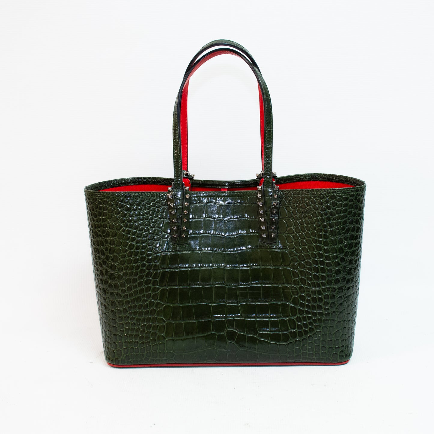 Christian Louboutin Cabata Calf Ali Forest Night Handbag