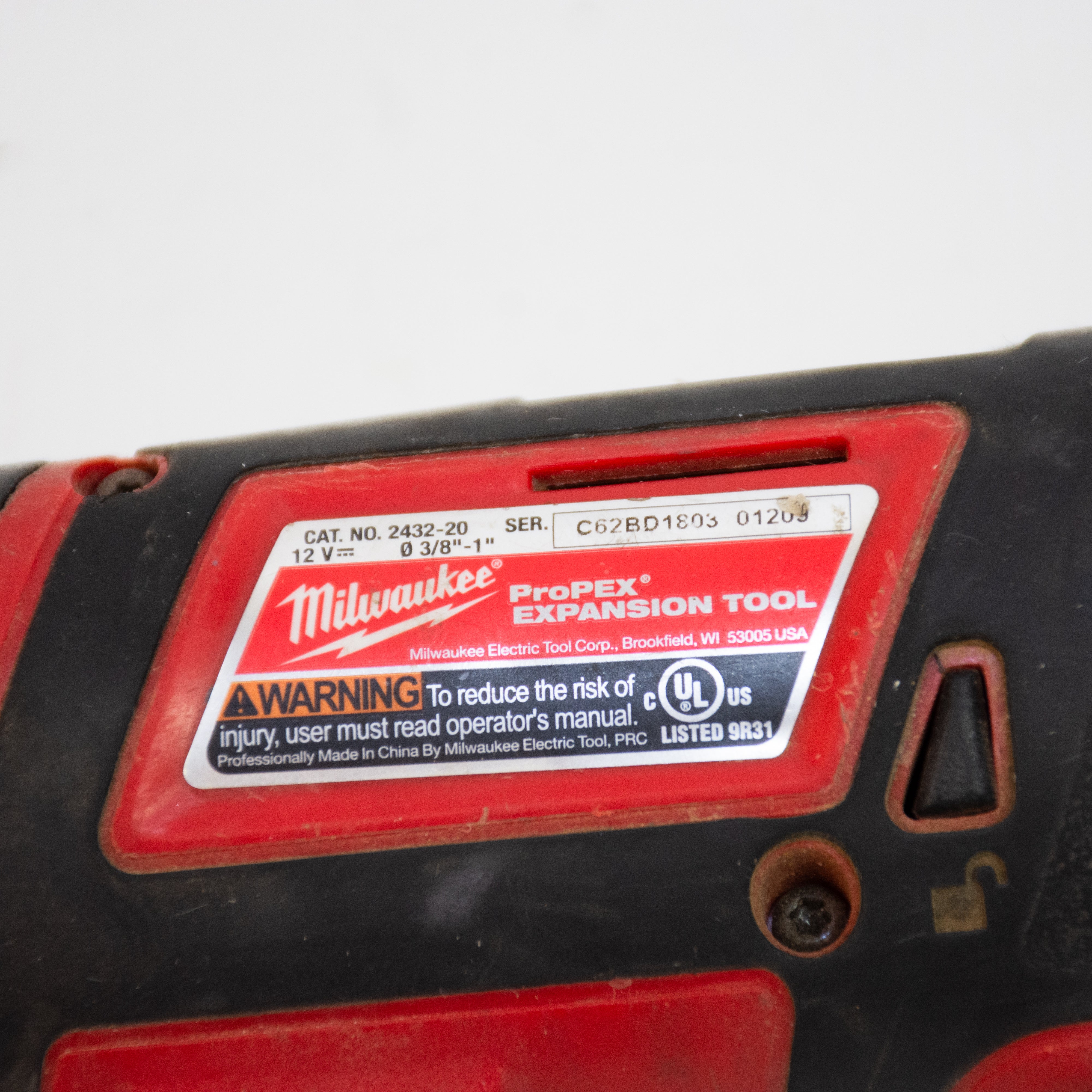 Milwaukee 2432-20 M12 Propex Cordless Expansion Tool