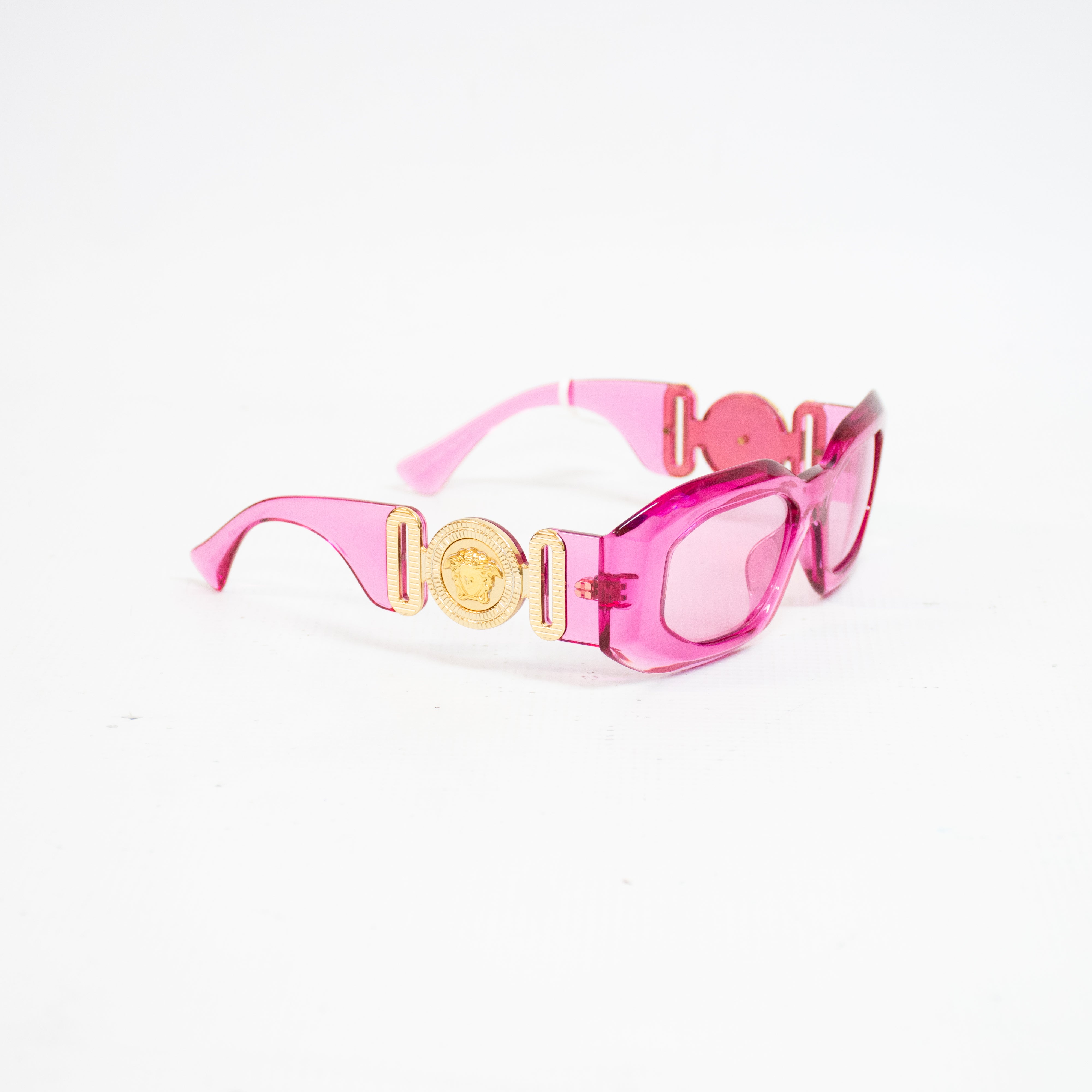 Versace Rock Icons VE 4425U Transparent Pink Sunglasses