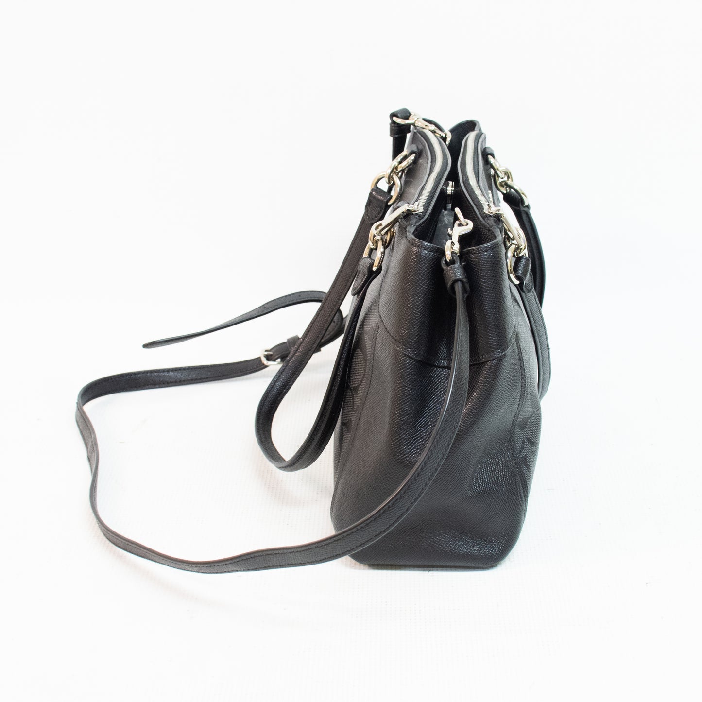 Coach F25369 Brooke Carryall Black Canvas Handbag