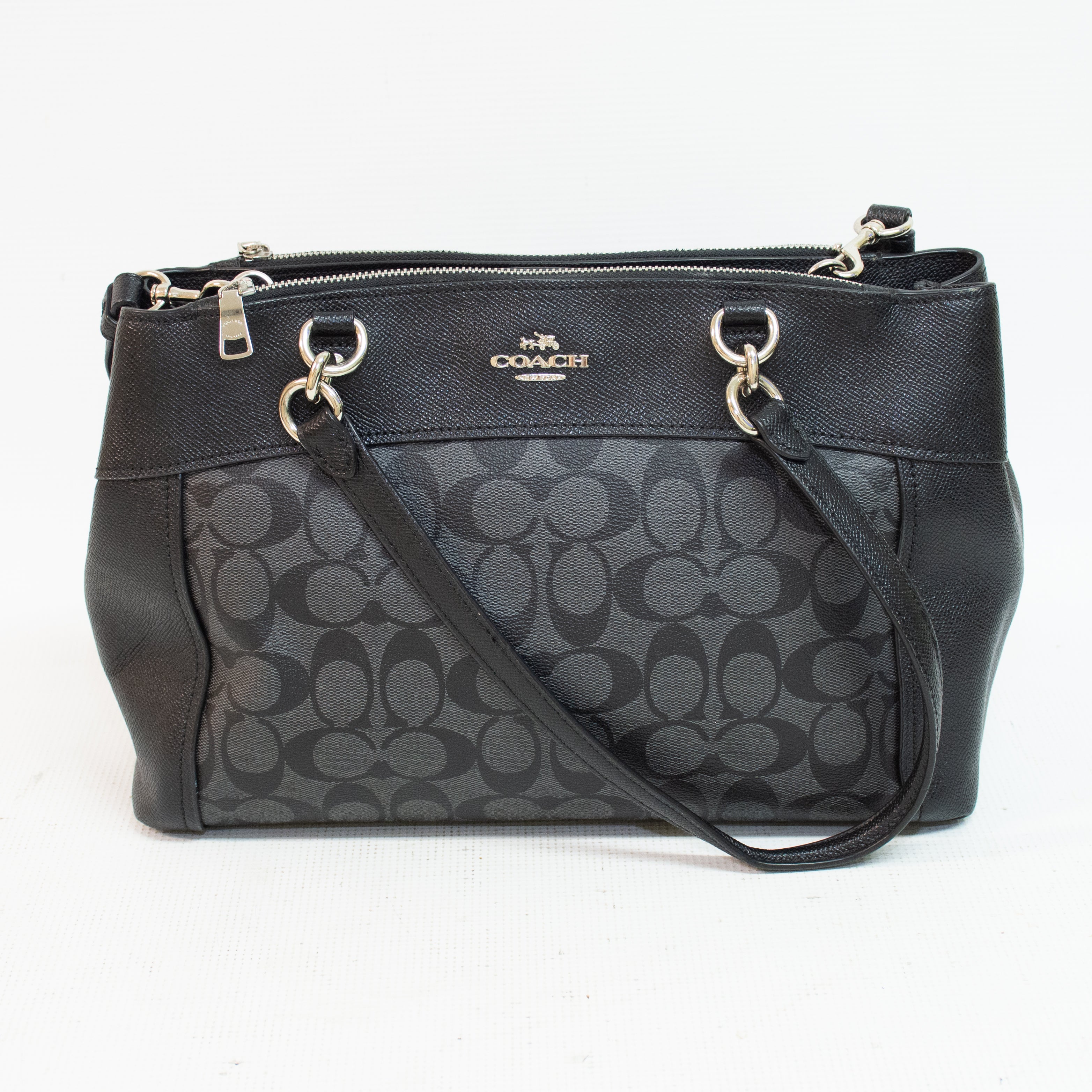 Coach F25369 Brooke Carryall Black Canvas Handbag