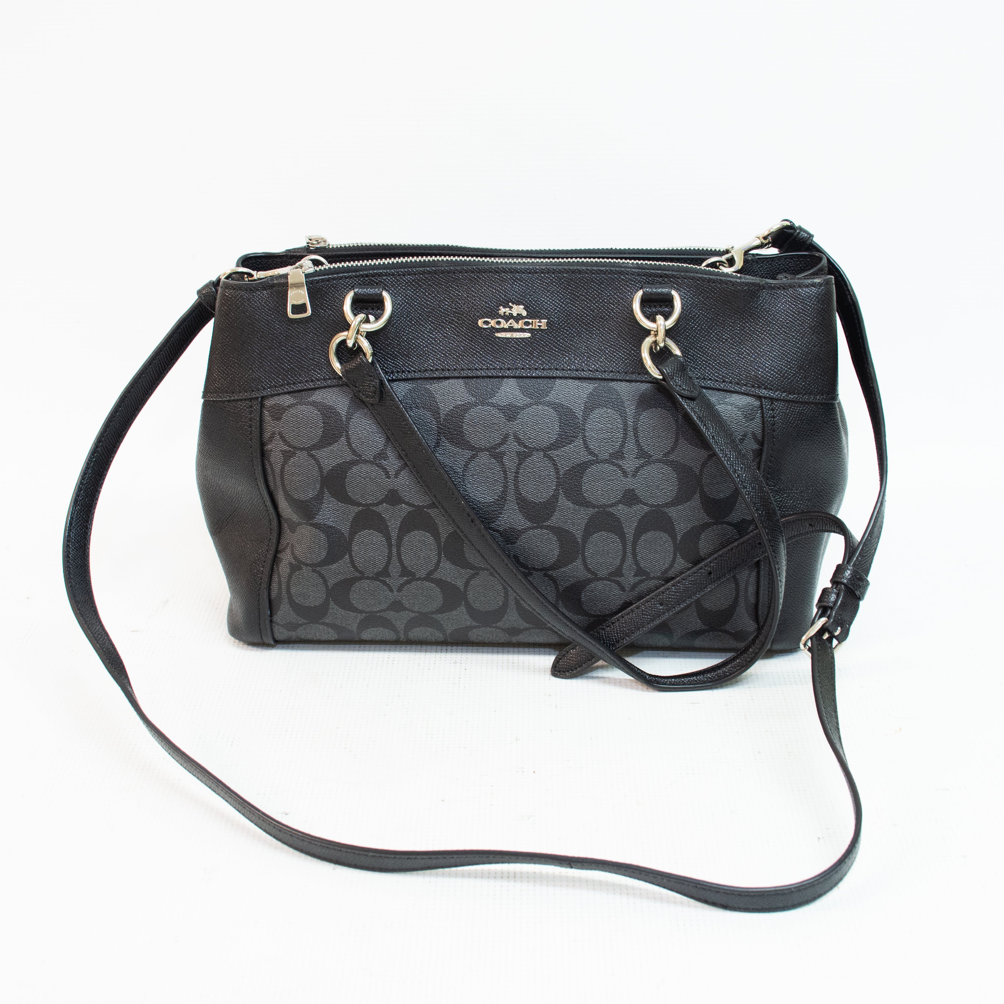 Coach F25369 Brooke Carryall Black Canvas Handbag