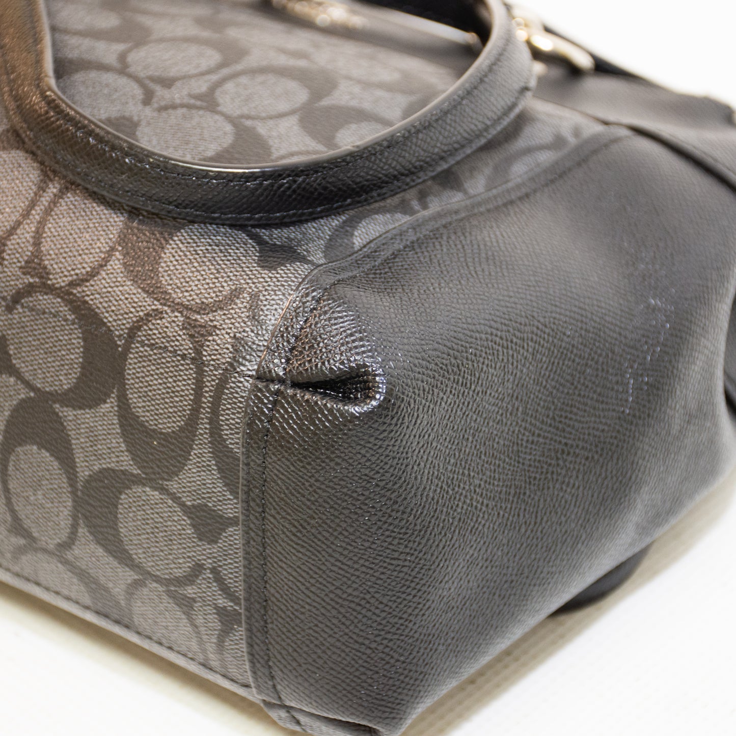 Coach F25369 Brooke Carryall Black Canvas Handbag