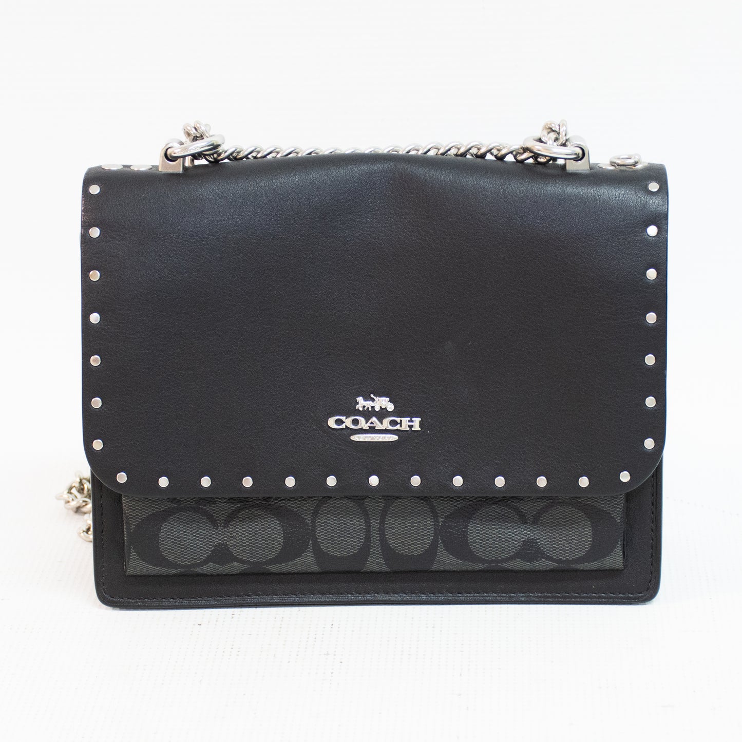 Coach F2377-90400 Mini Brooke CarryAll Black Canvas Cross Body Bag