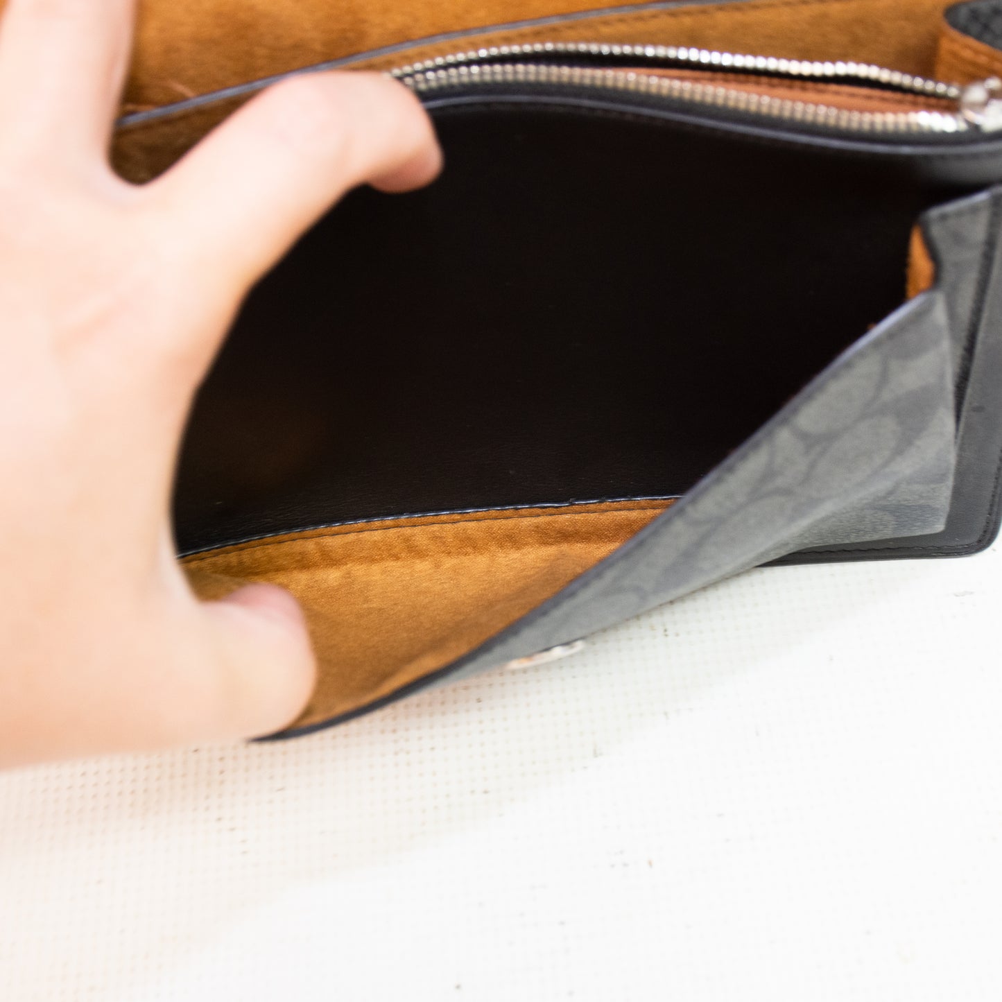 Coach F2377-90400 Mini Brooke CarryAll Black Canvas Cross Body Bag