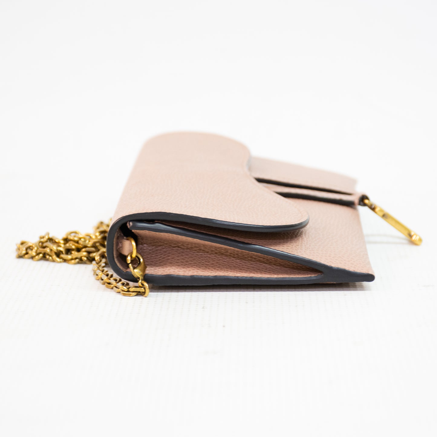 Christian Dior Beige Long Chain Wallet