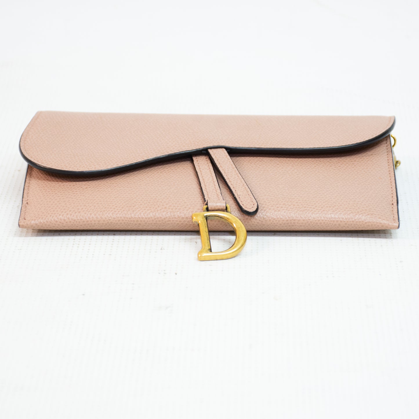 Christian Dior Beige Long Chain Wallet
