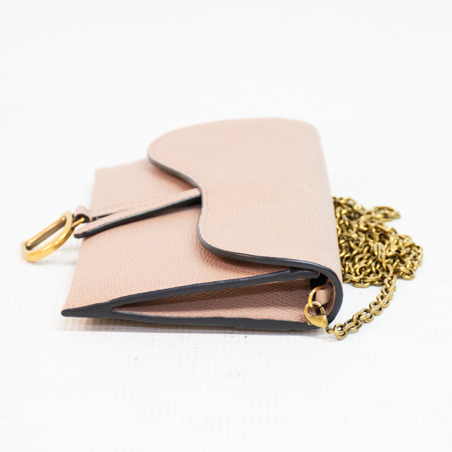 Christian Dior Beige Long Chain Wallet