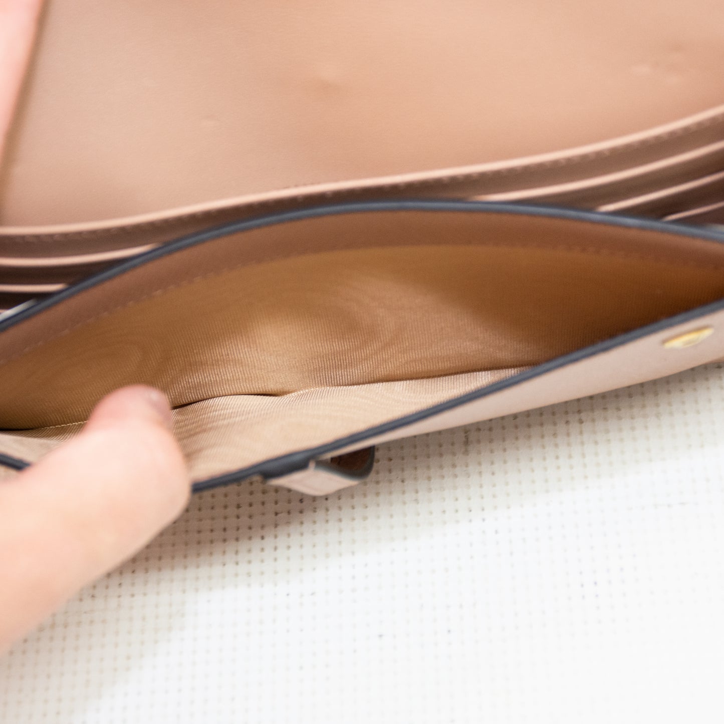 Christian Dior Beige Long Chain Wallet