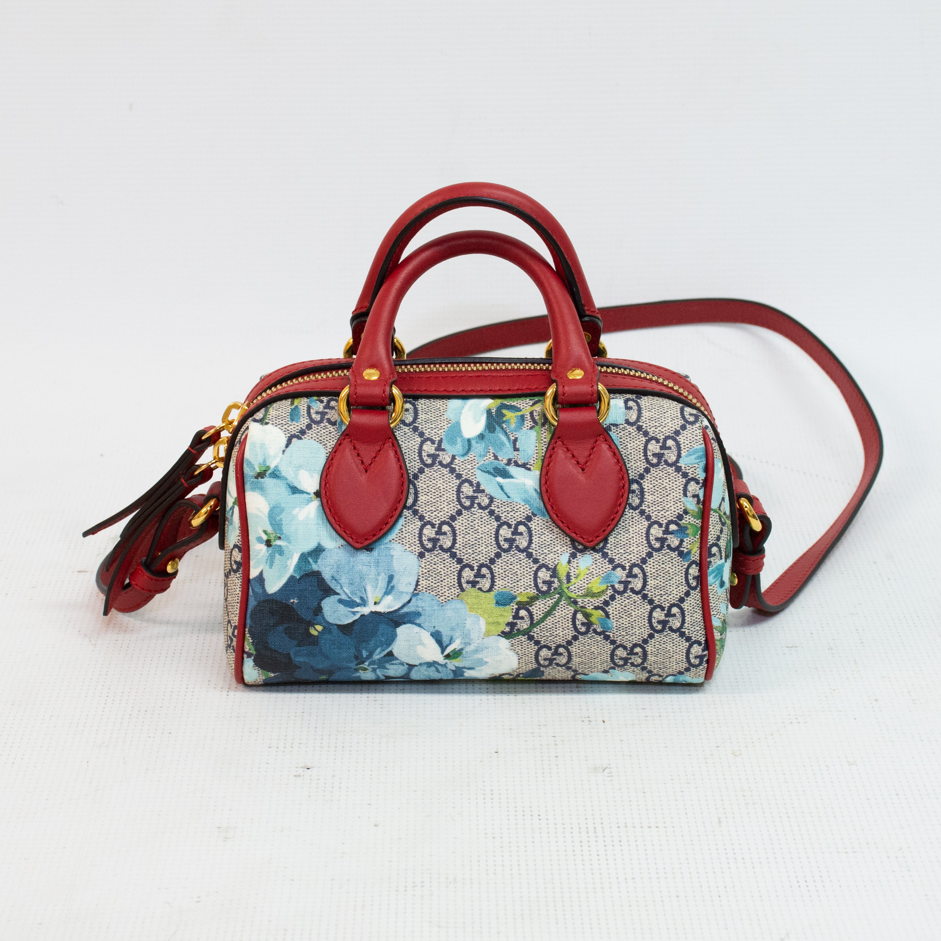 Gucci 546312 Mini Blooms GG Supreme Canvas Cross Body Bag
