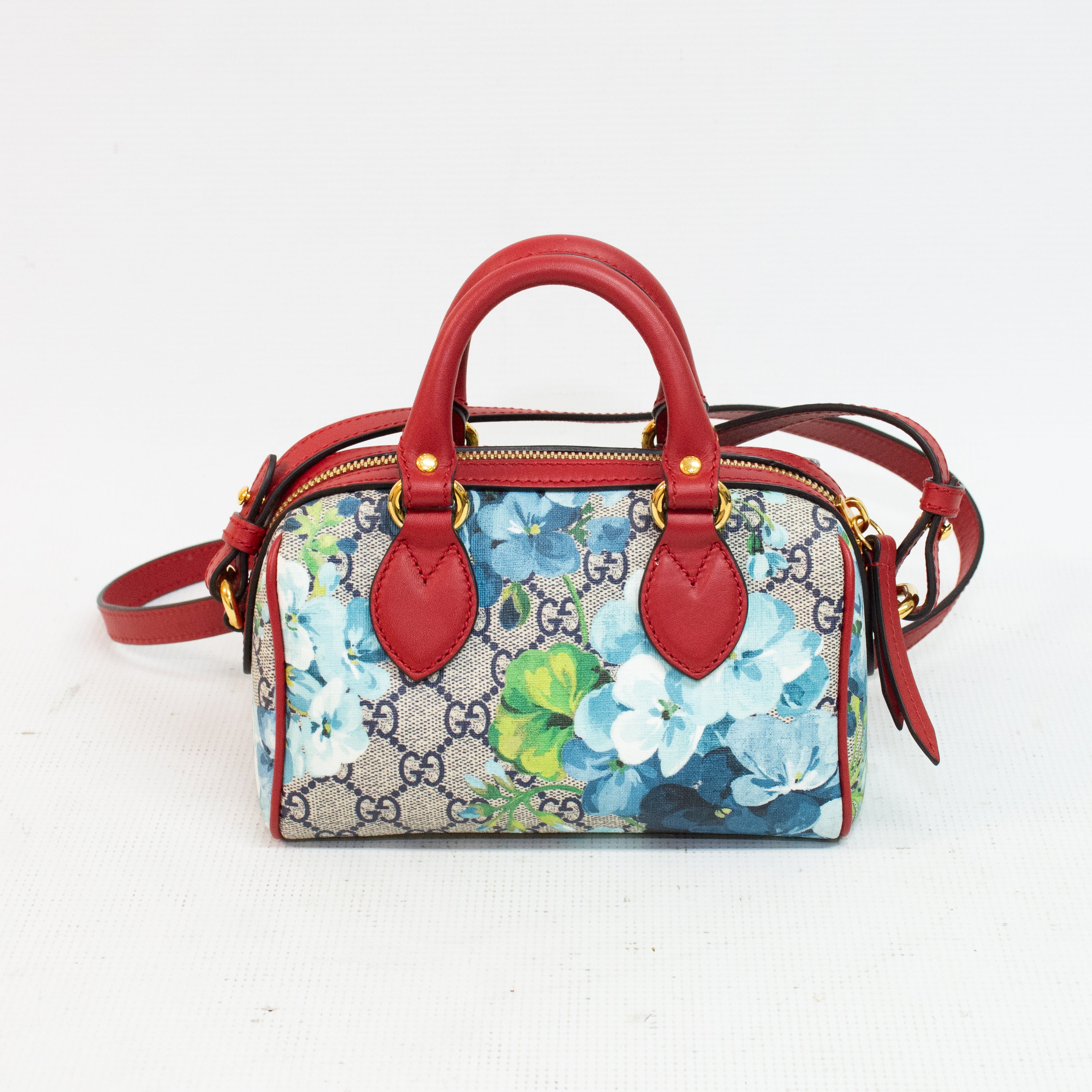 Gucci 546312 Mini Blooms GG Supreme Canvas Cross Body Bag