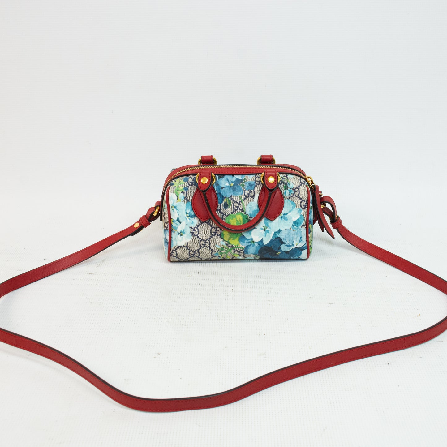 Gucci 546312 Mini Blooms GG Supreme Canvas Cross Body Bag