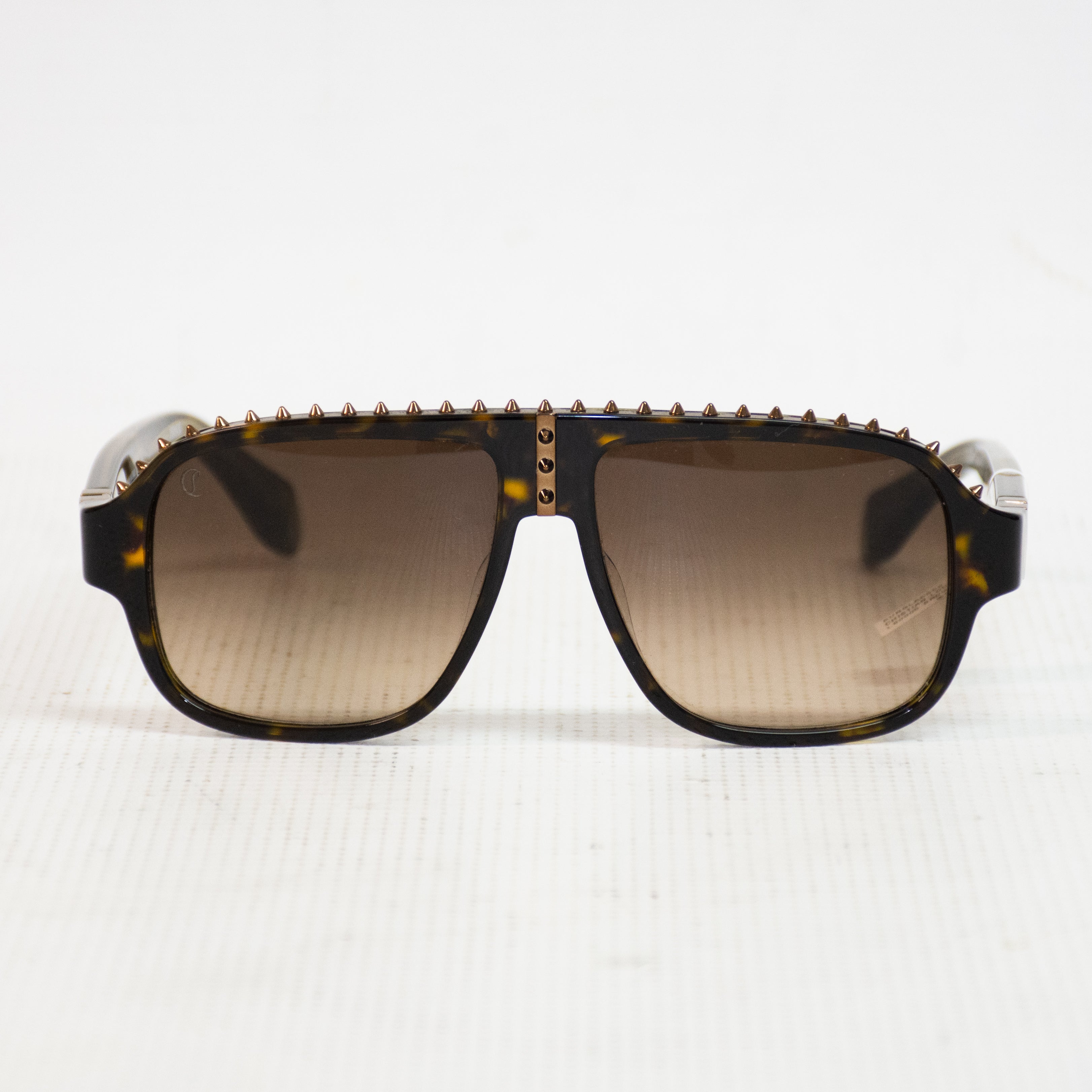 Christian Louboutin Brown Tortoise Shell Sunglasses - LB0005