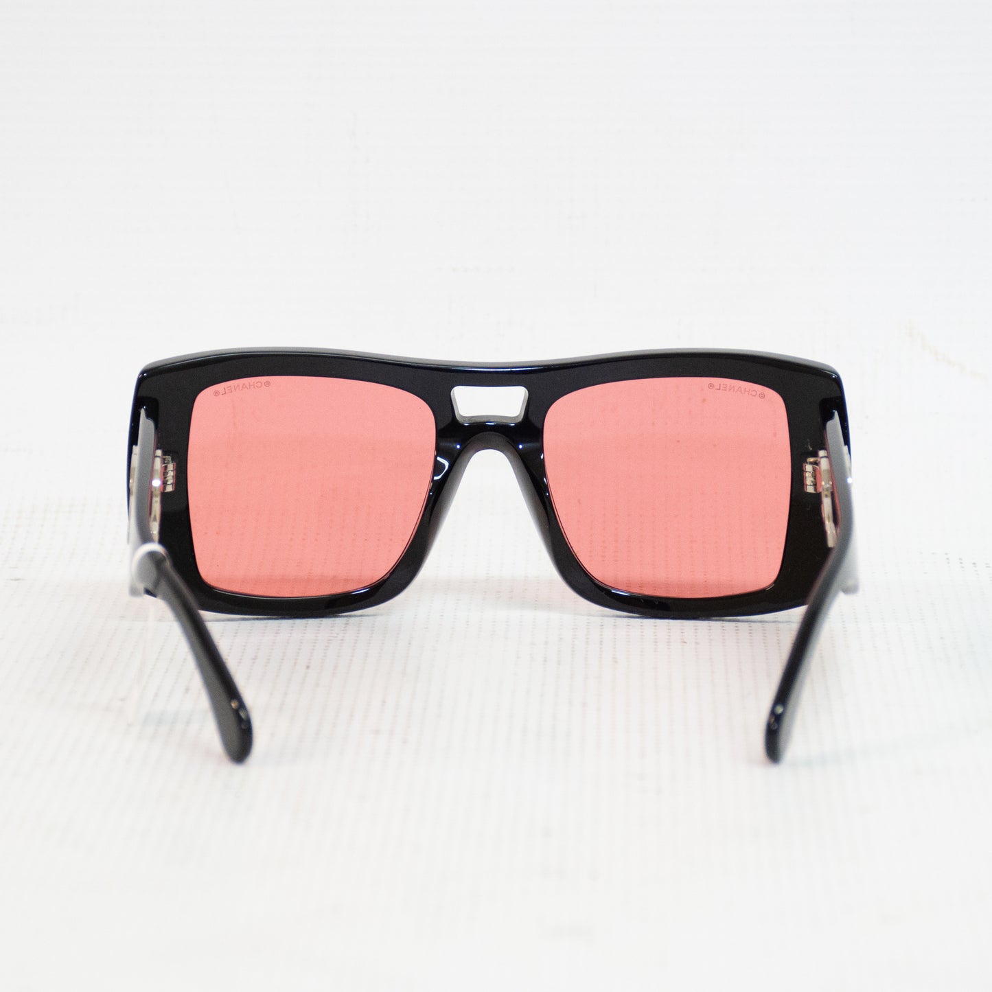 Chanel Black & Pink Oversized Sunglasses - 5539-A