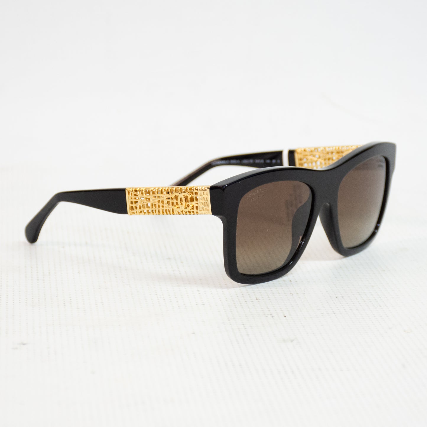 Chanel Black & Gold Sunglasses - 5533-A