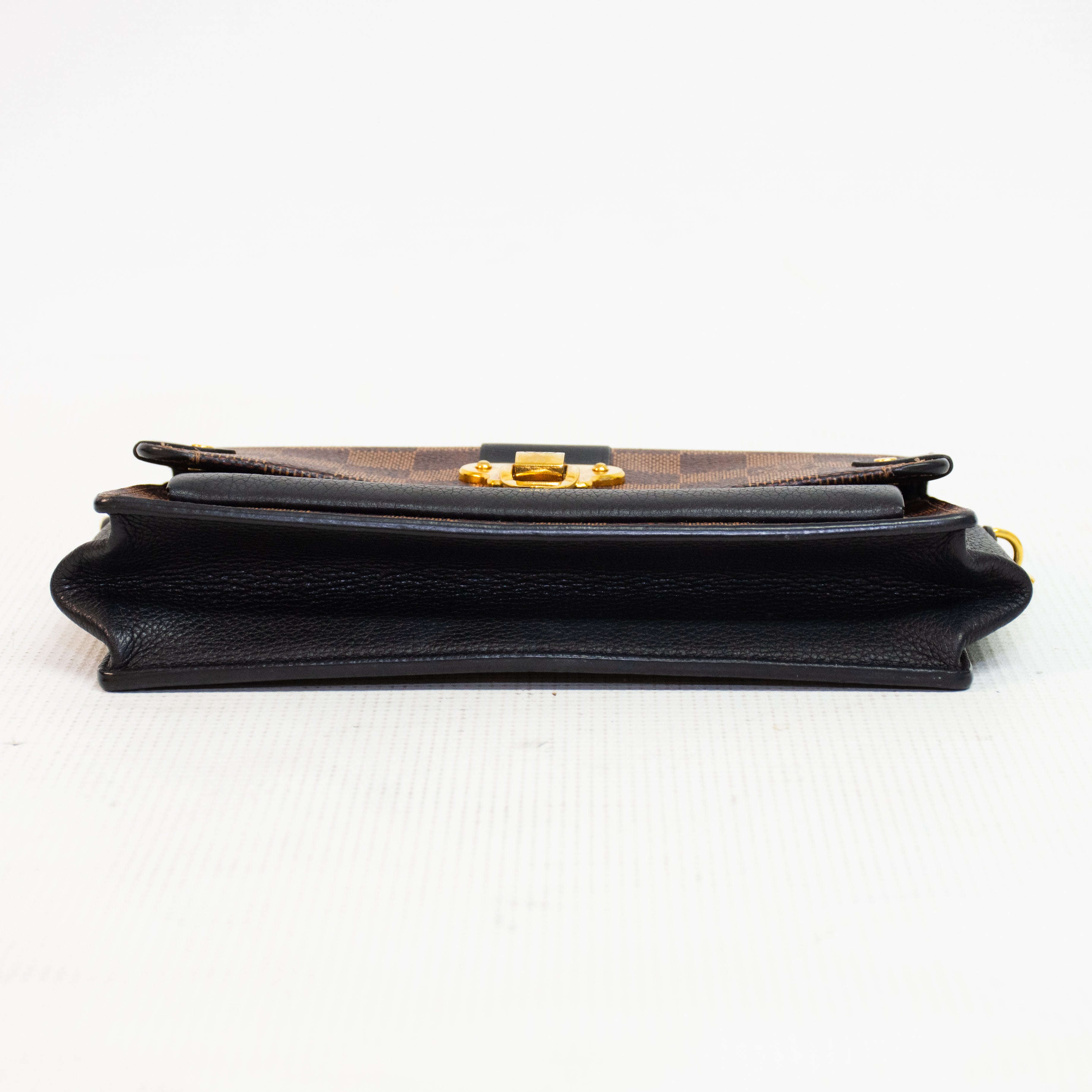 Louis Vuitton Vavin Damier Ebene Canvas Chain Wallet