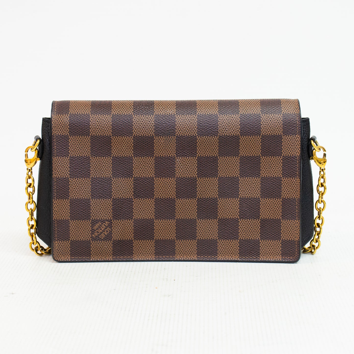 Louis Vuitton Vavin Damier Ebene Canvas Chain Wallet