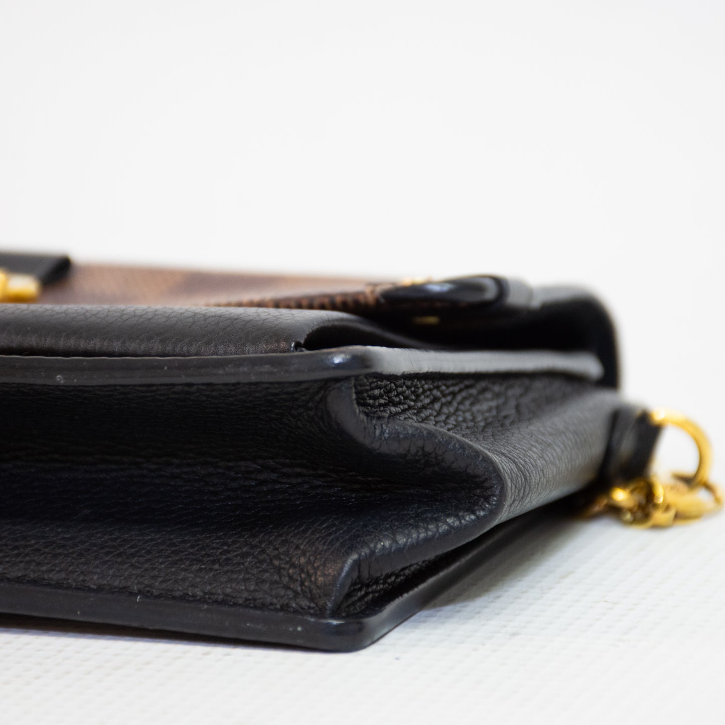 Louis Vuitton Vavin Damier Ebene Canvas Chain Wallet