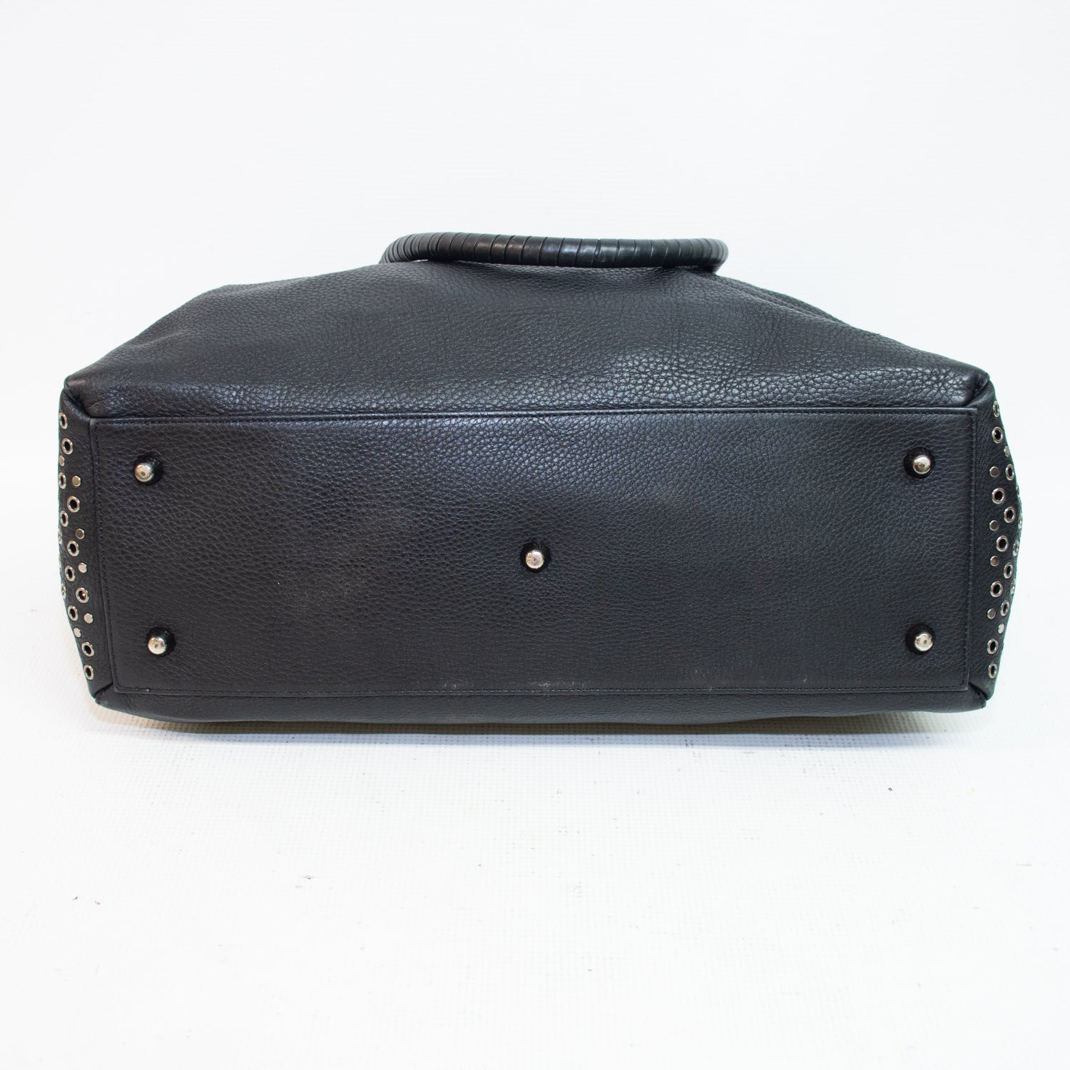 Christian Louboutin Black Leather Panettone Boston Shoulder Bag