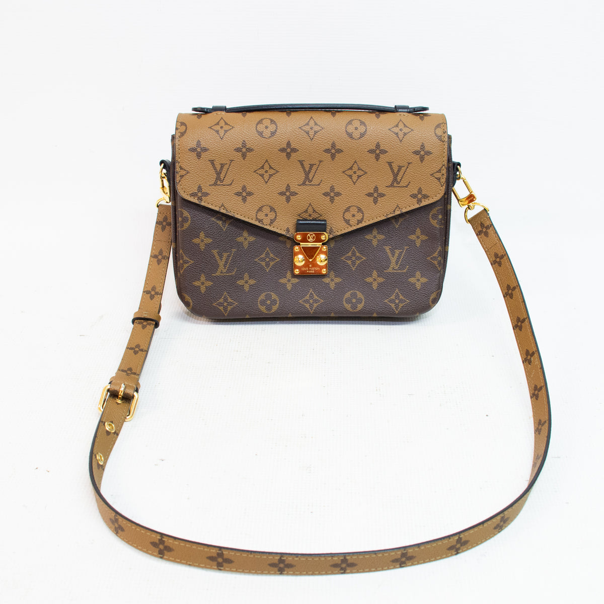 Louis Vuitton Reverse Monogram Pochette Metis Shoulder Bag