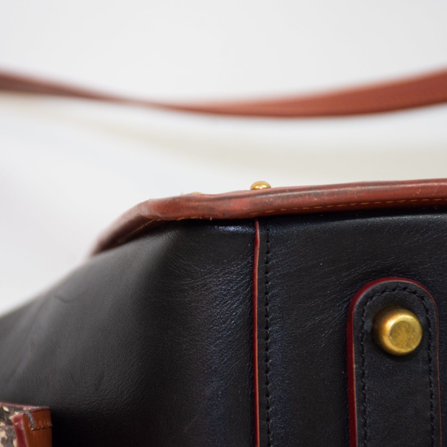 Coach 38845 Dreamer Signature Canvas Snakeskin Purse