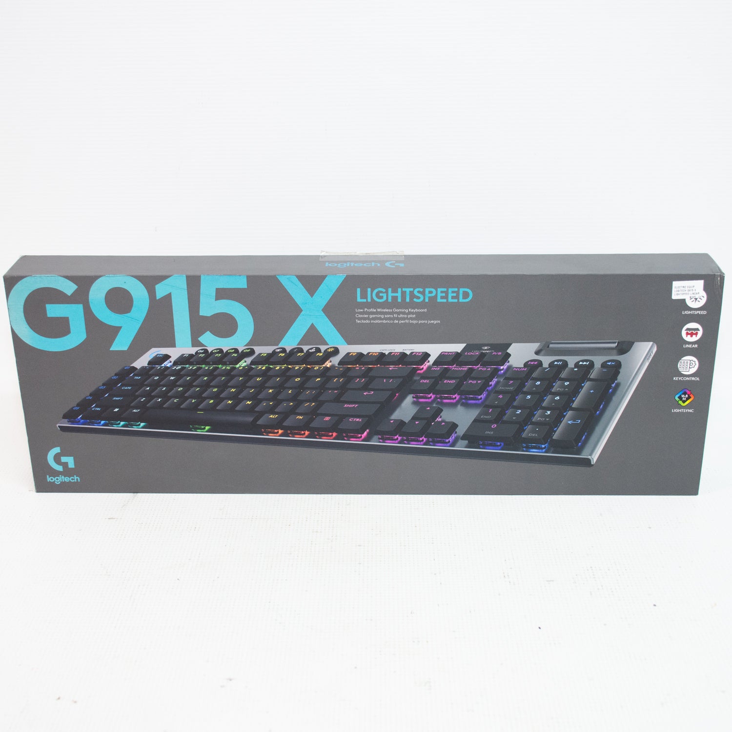 Logitech G915 X Lightspeed Linear Full Size Wireless Light Up Keyboard