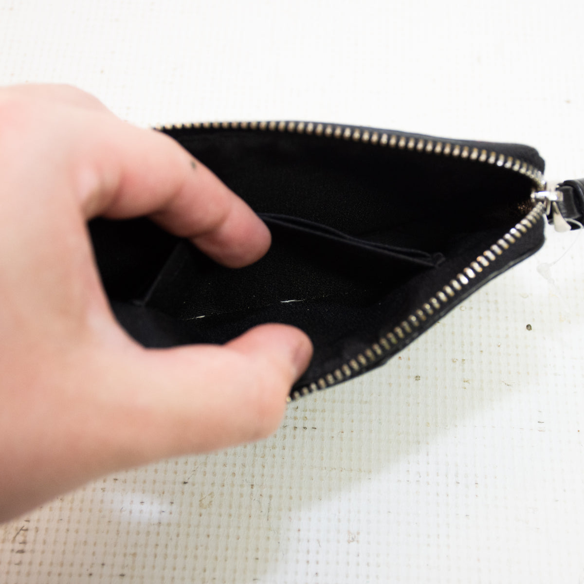 Coach Signature Canvas Corner Zip Wristlet