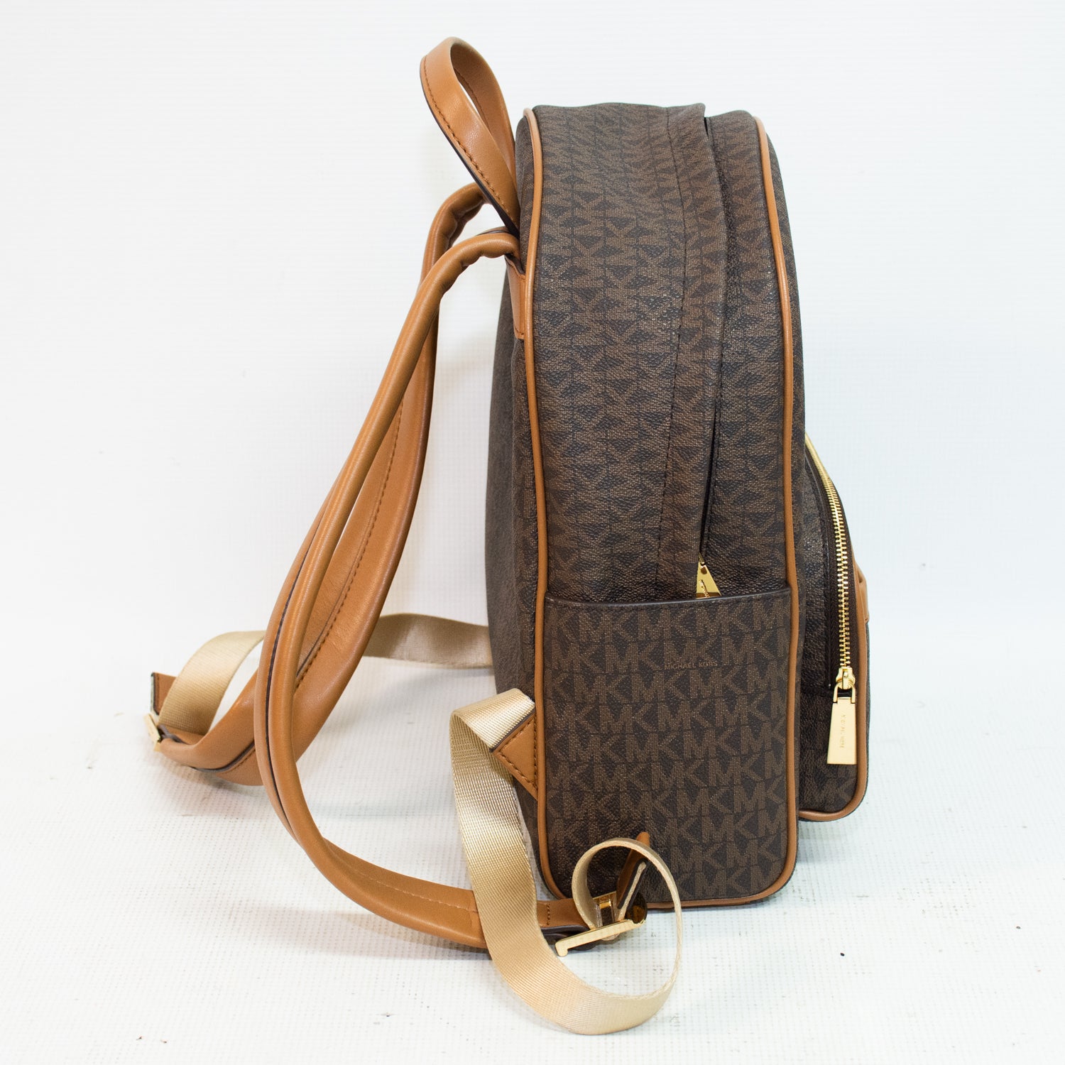 Michael Kors Bex MD Logo Signature Leather Backpack