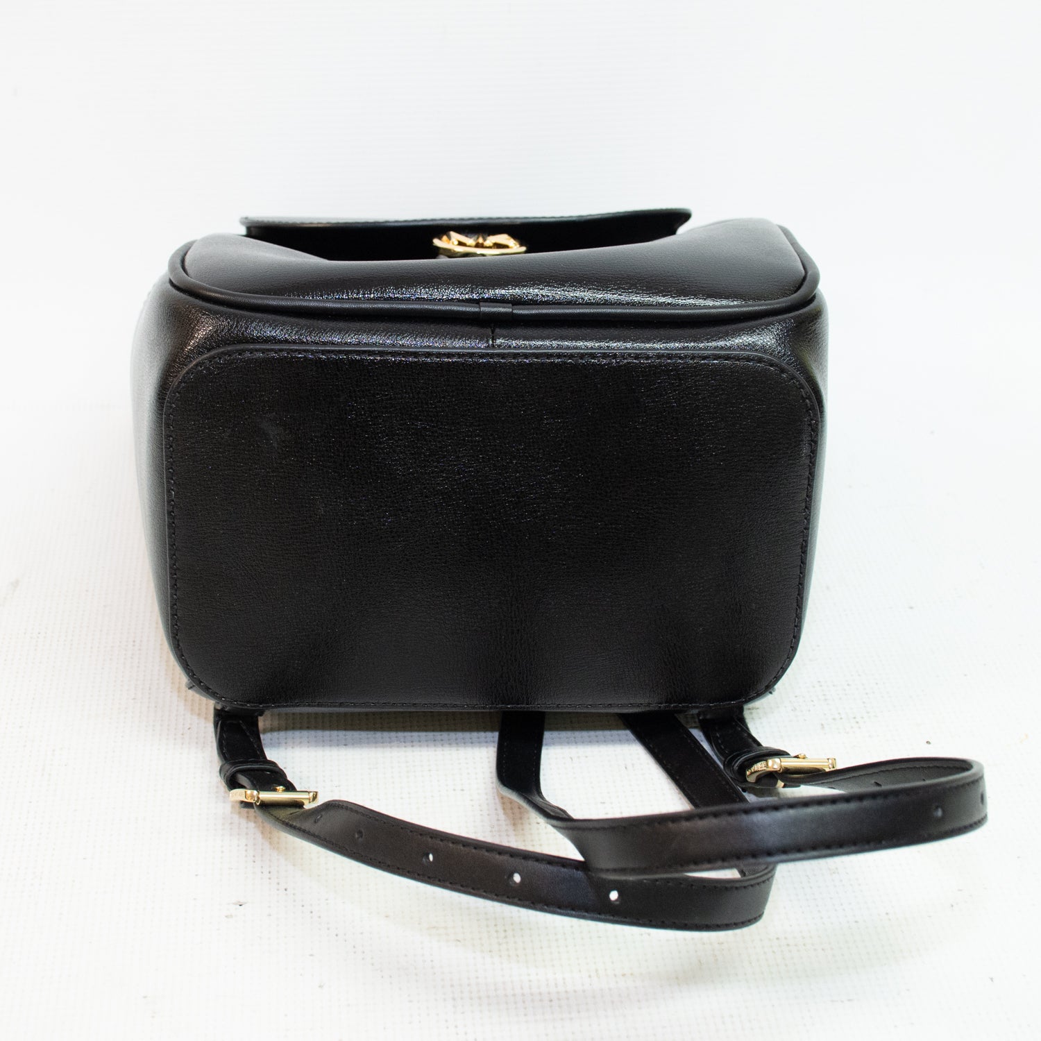 Michael Kors Cheryl Black Leather Medium Backpack