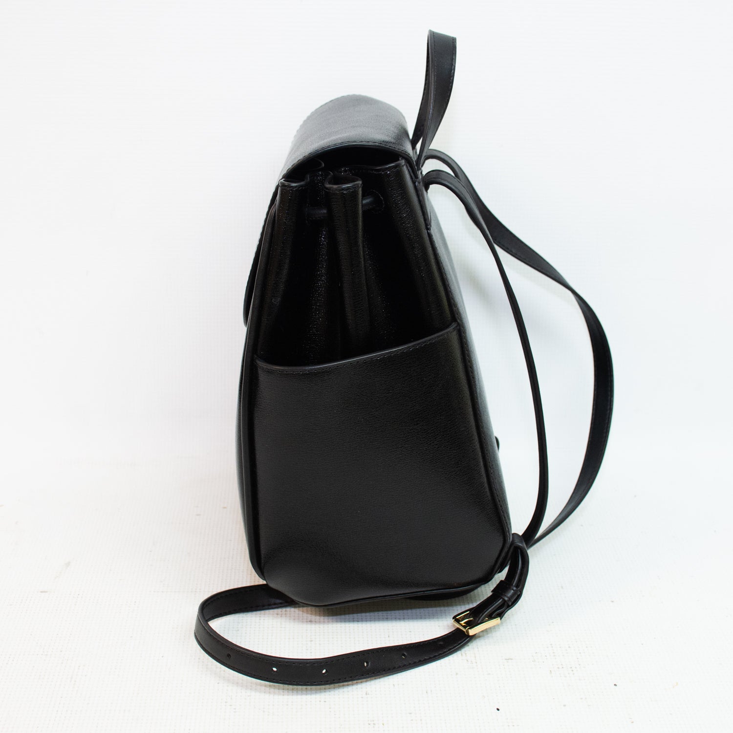 Michael Kors Cheryl Black Leather Medium Backpack