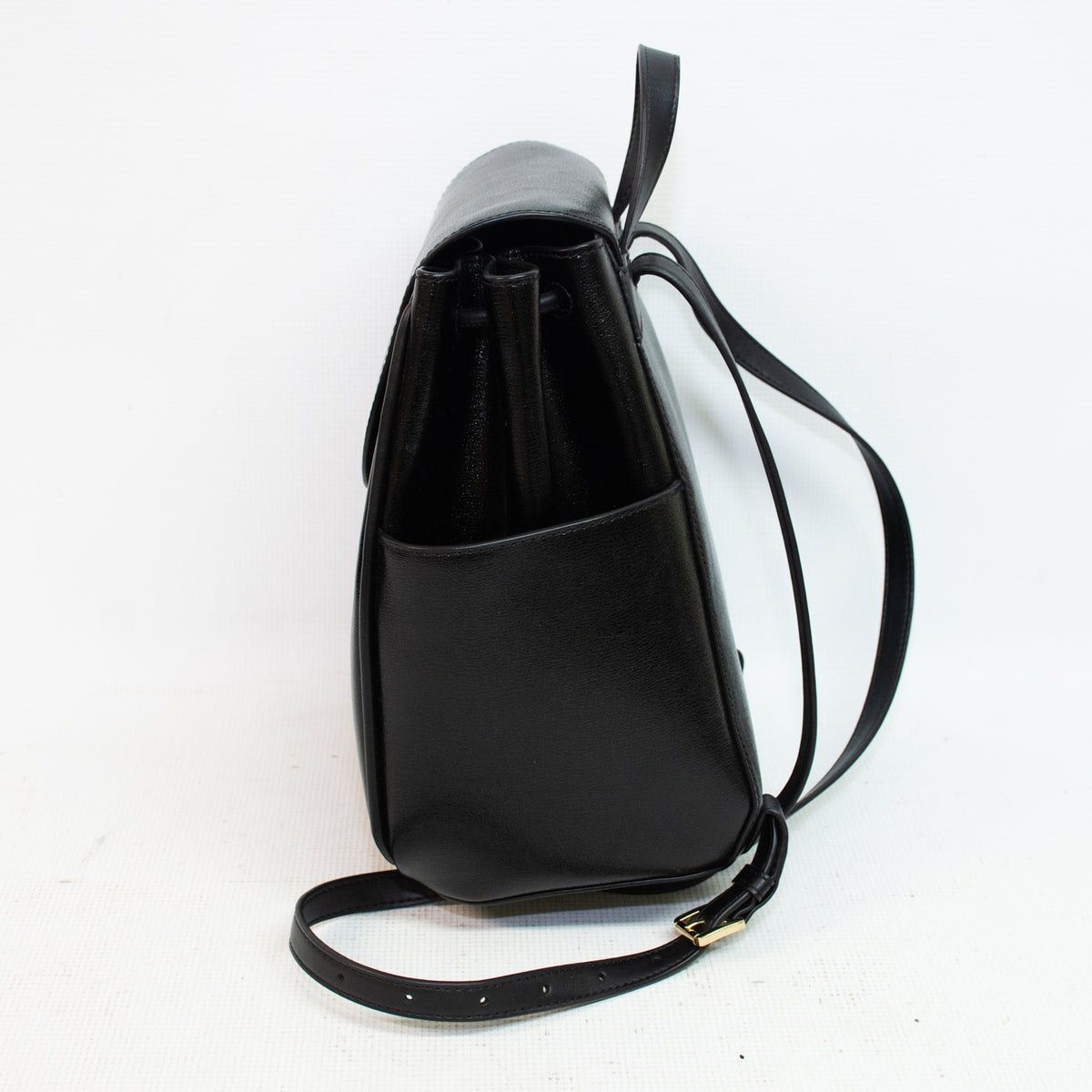 Michael Kors Cheryl Black Leather Medium Backpack