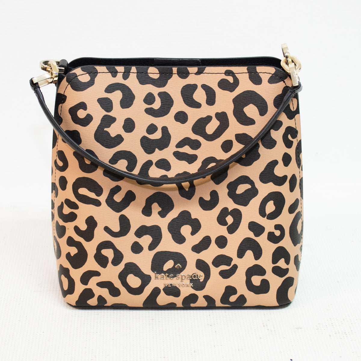 Kate Spade Darcy Leopard Print Bucket Bag