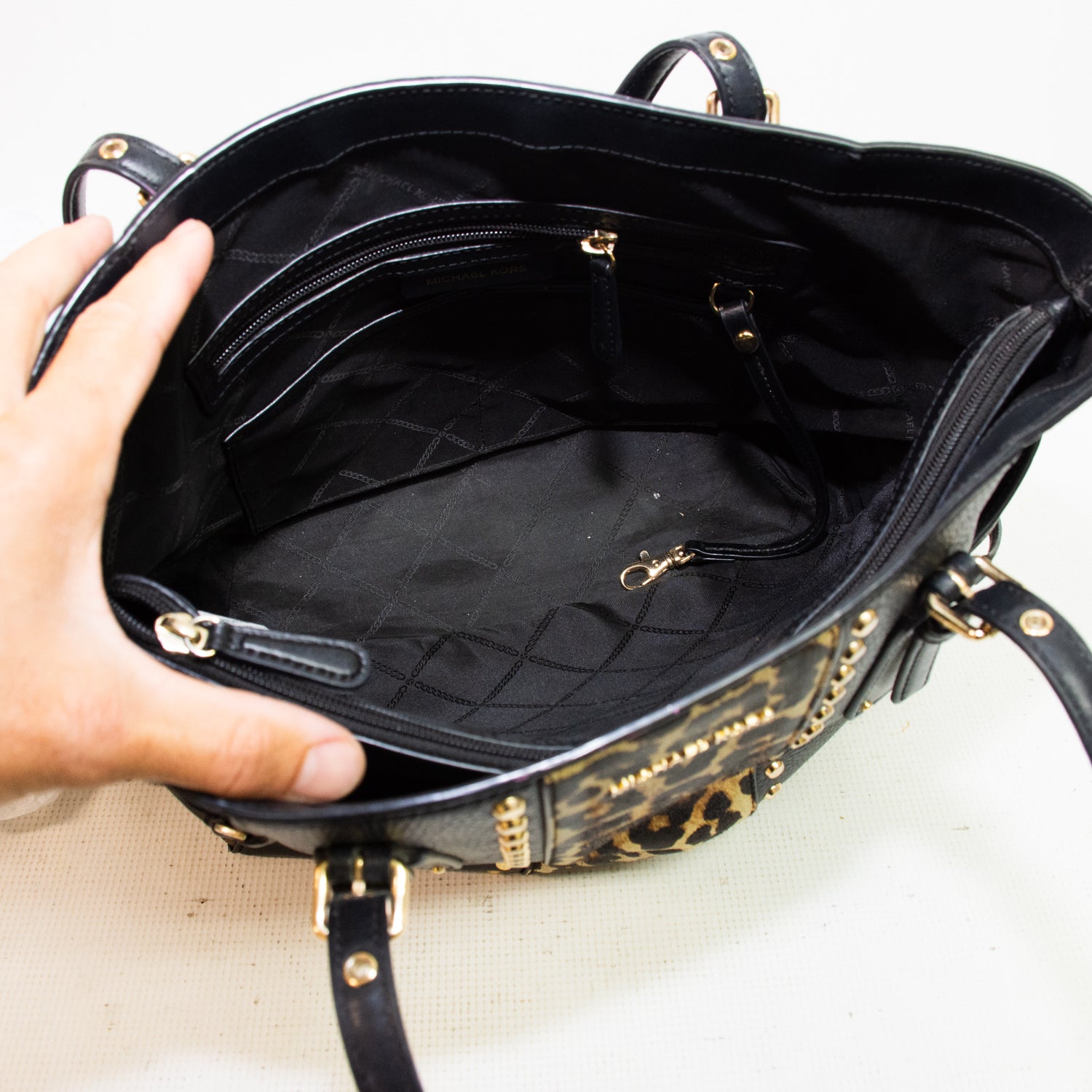 Michael Kors Voyager Leopard Tote Bag