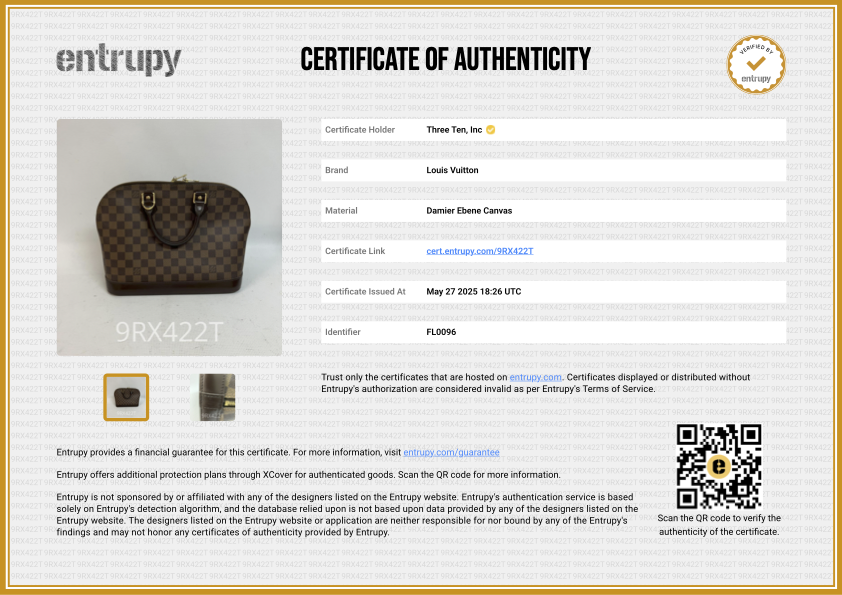 Louis Vuitton Alma PM Demier Ebene Handbag