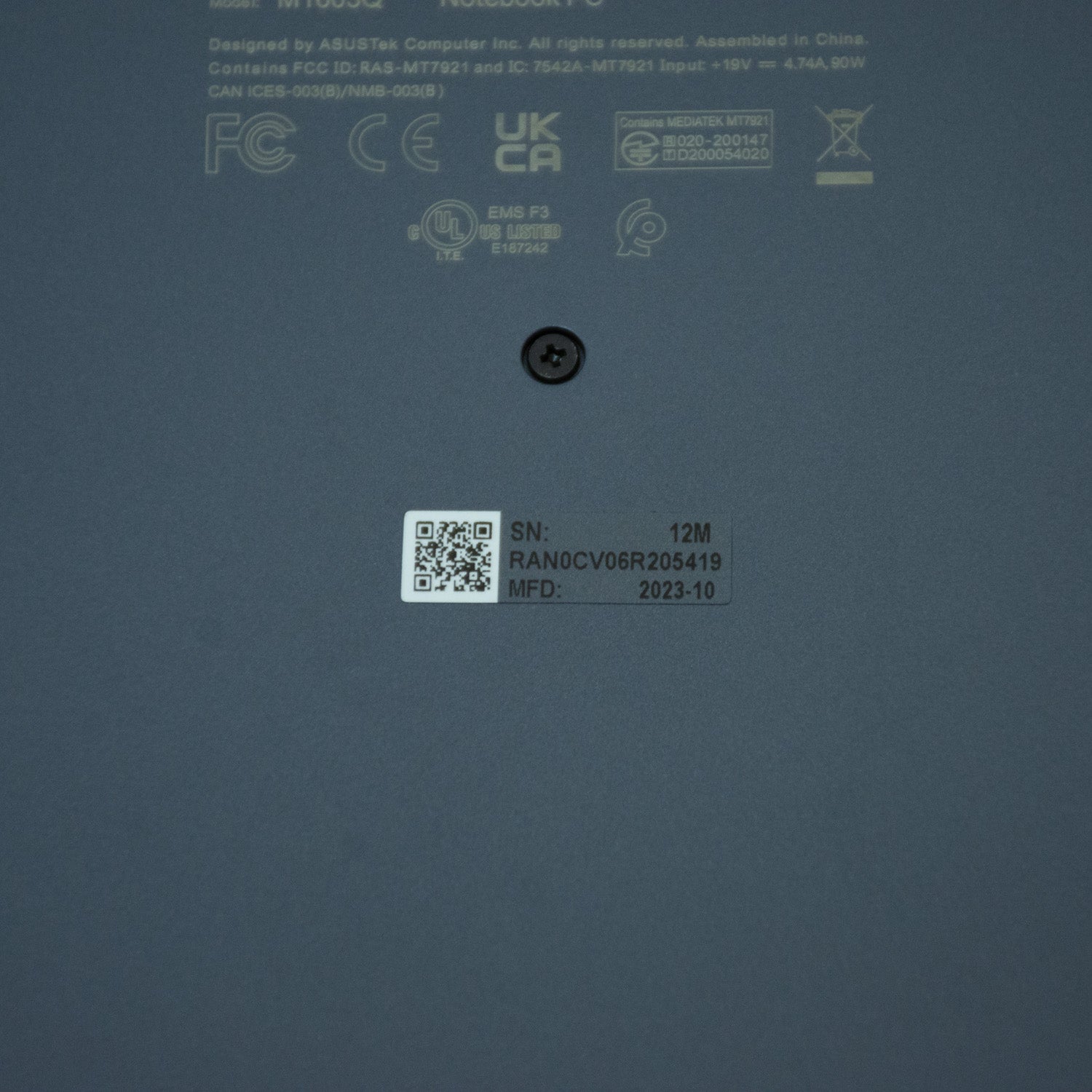 Asus Vivobook M1603QA-R712512 Laptop - AMD Ryzen 7 5800HS, 12 GB Ram, 512 GB SSD