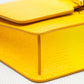 Burberry Mini Elongated TB Embossed Leather Crossbody Bag - Lemon/Marigold