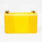 Burberry Mini Elongated TB Embossed Leather Crossbody Bag - Lemon/Marigold