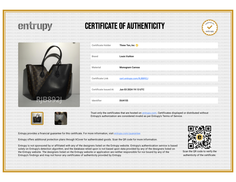 Louis Vuitton Kimono MM Brown/Black Canvas Purse