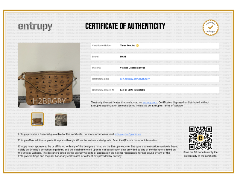 MCM Visetos OG Cognac Pouch - MWP7AVI22C0001