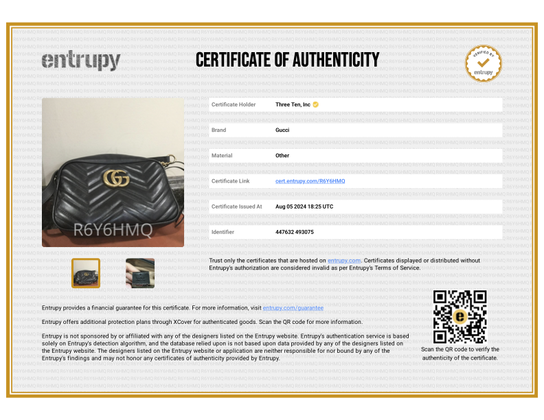 Gucci Marmont Small Black Shoulder Bag - 447632