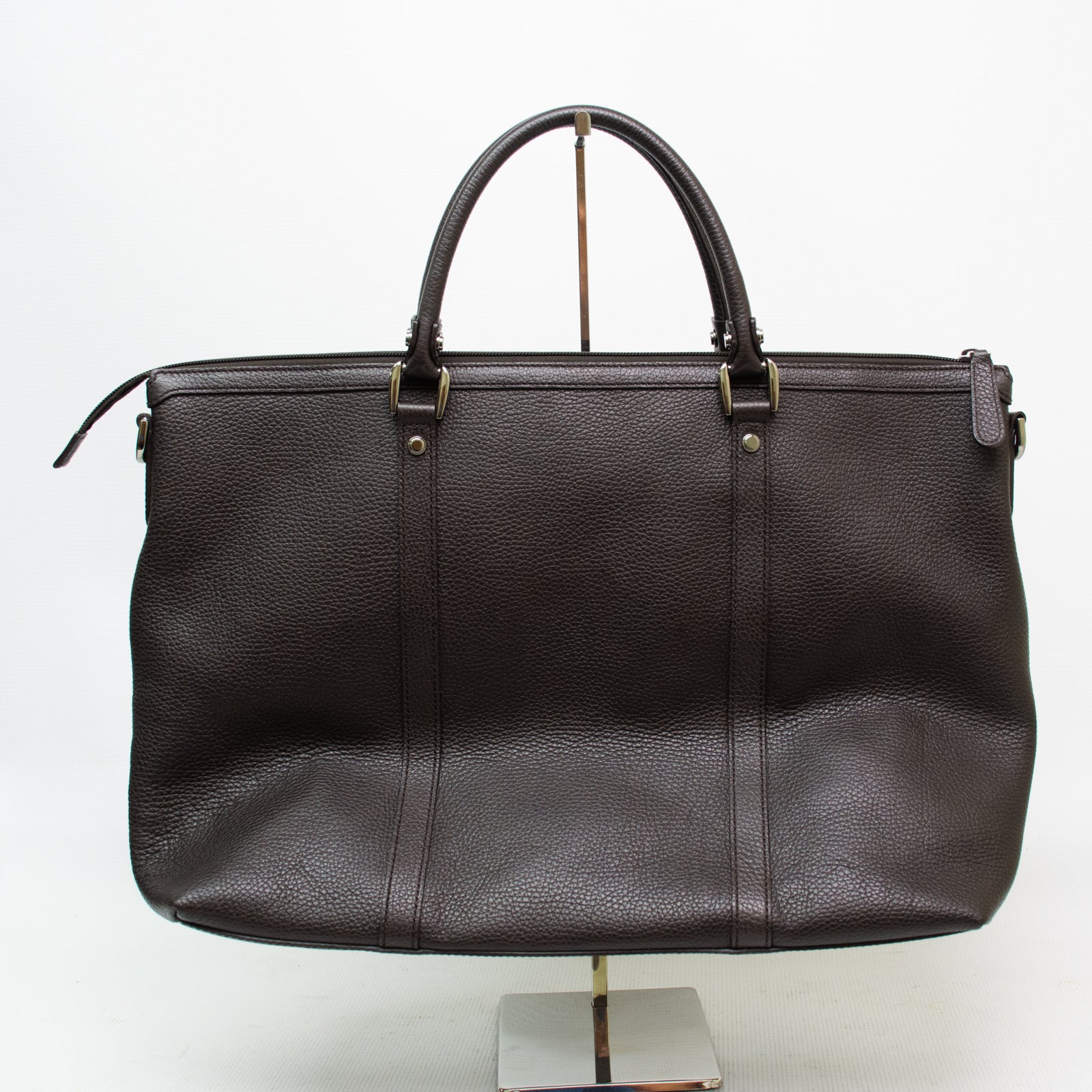 Gucci 339550 Large Tote - Dark Brown Leather