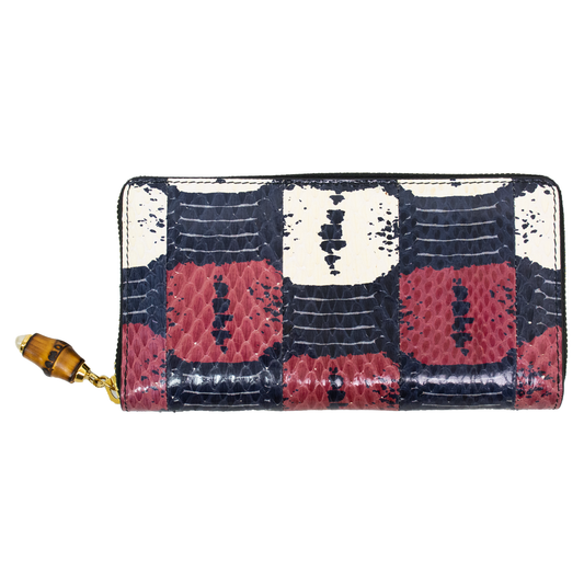 Gucci 453158 Python Zip Around Wallet