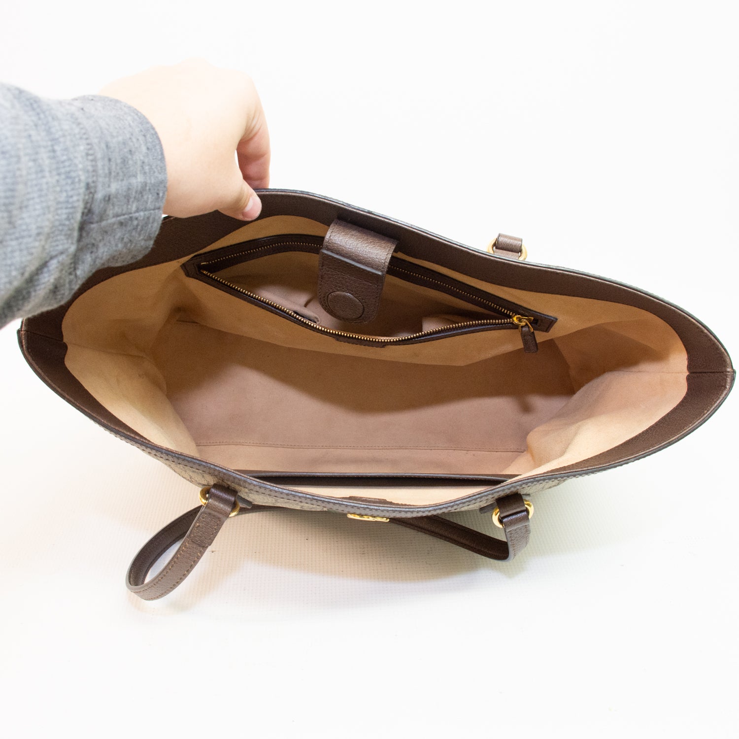 Gucci Ophidia Green & Red Large Tote Bag