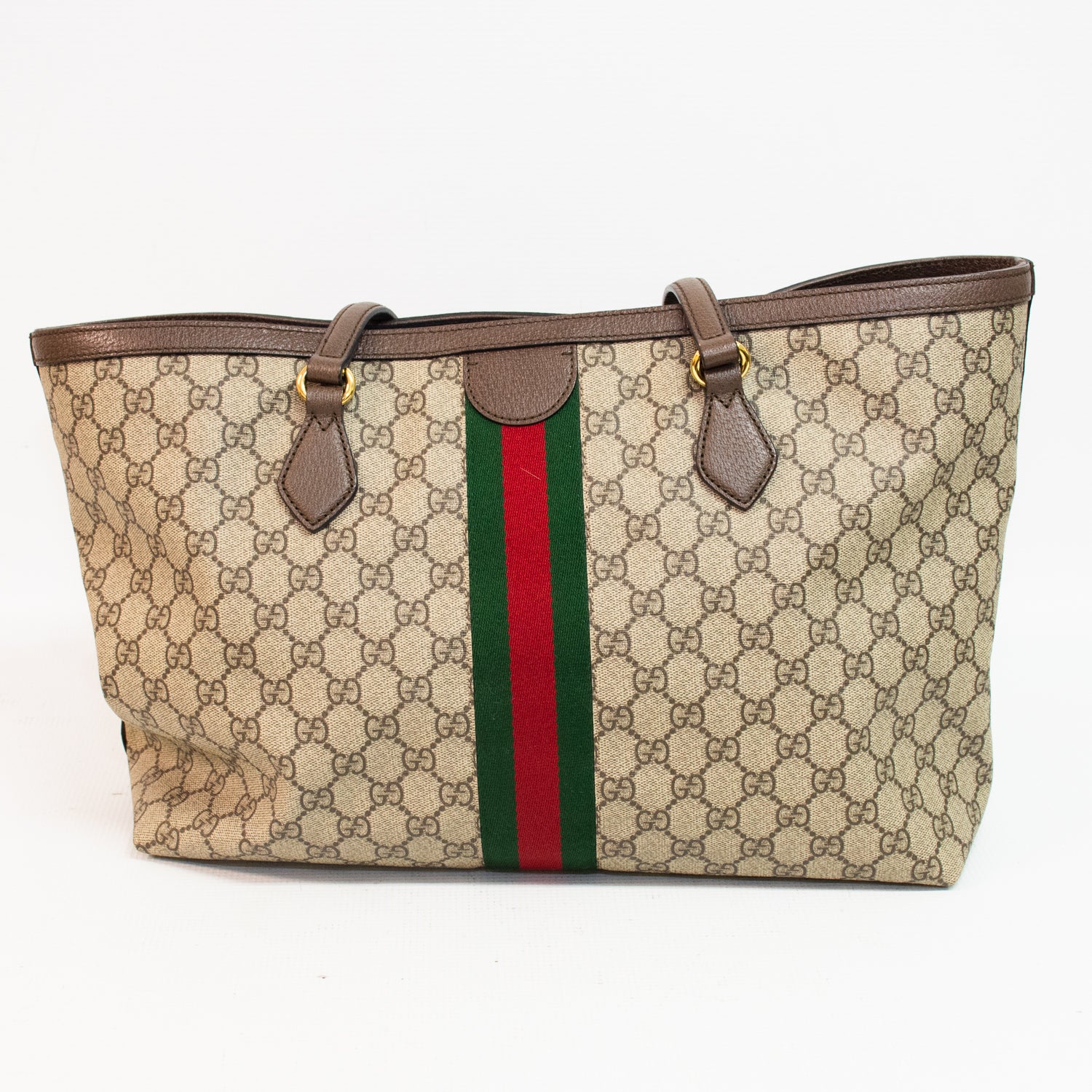 Gucci Ophidia Green & Red Large Tote Bag